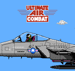 Ultimate Air Combat title screen for NES